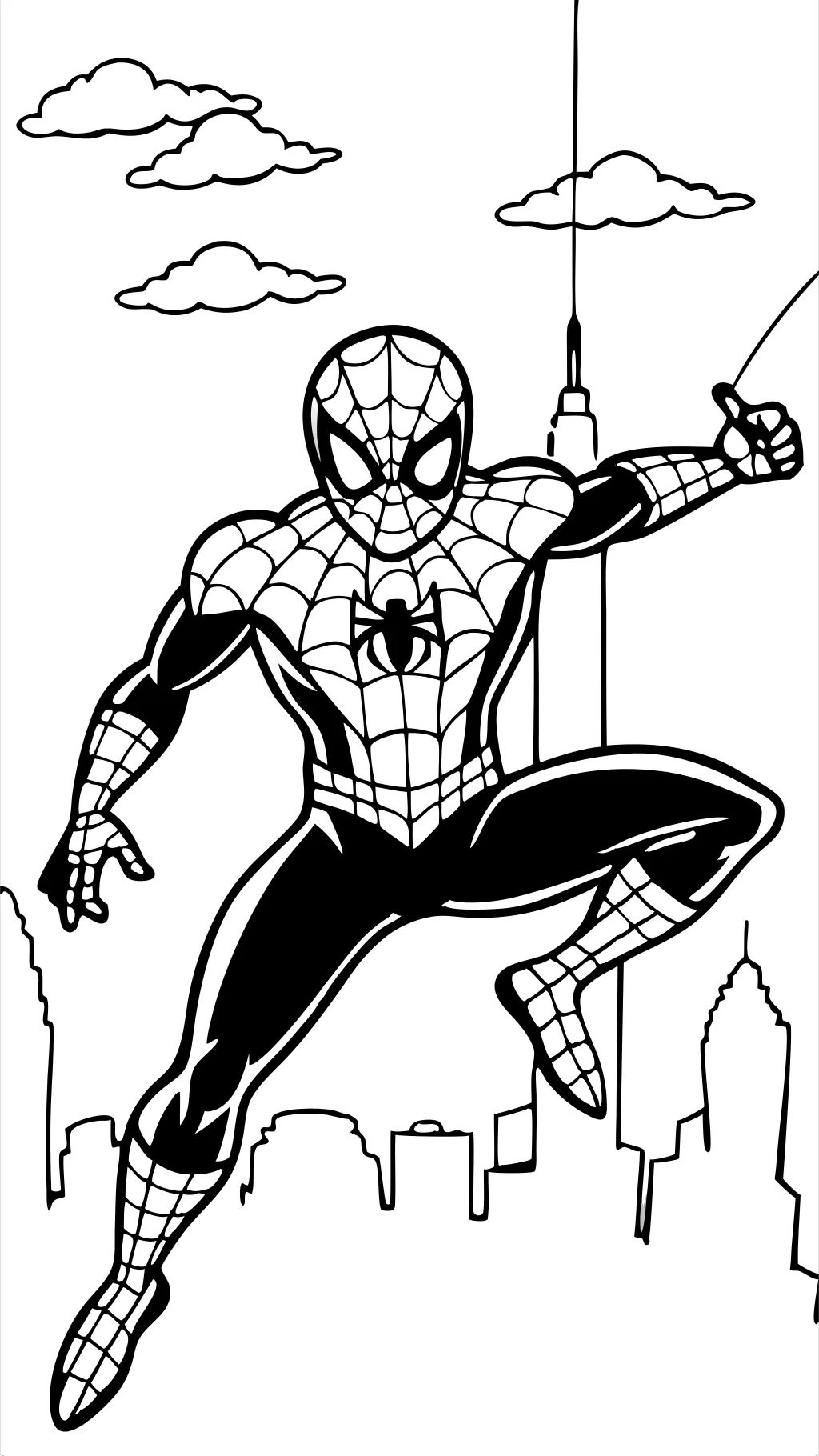 páginas para colorear de Spiderman gratis